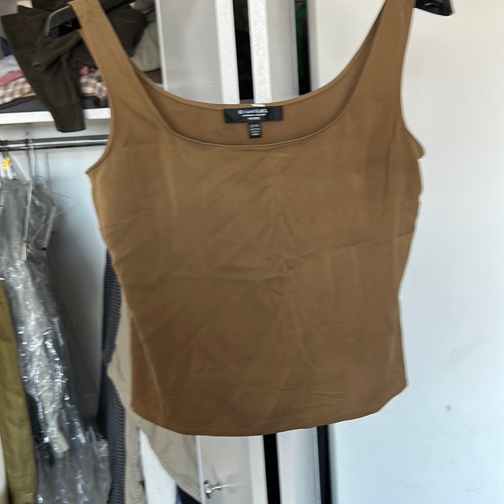 Emanuel Ungaro brown tank top